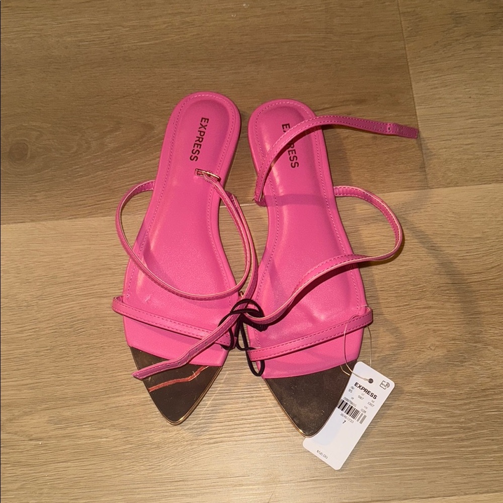 Express Pink Strappy Women's Sandals
